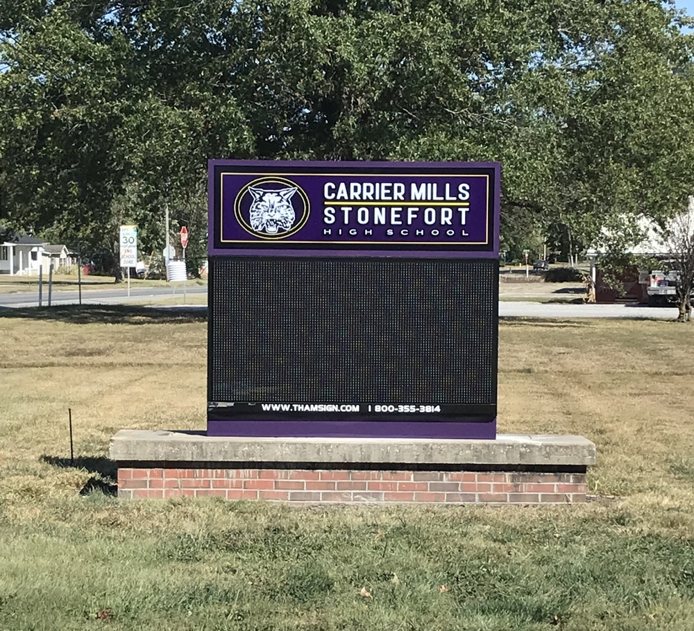 Carrier Mills-Stonefort High School Digital Sign