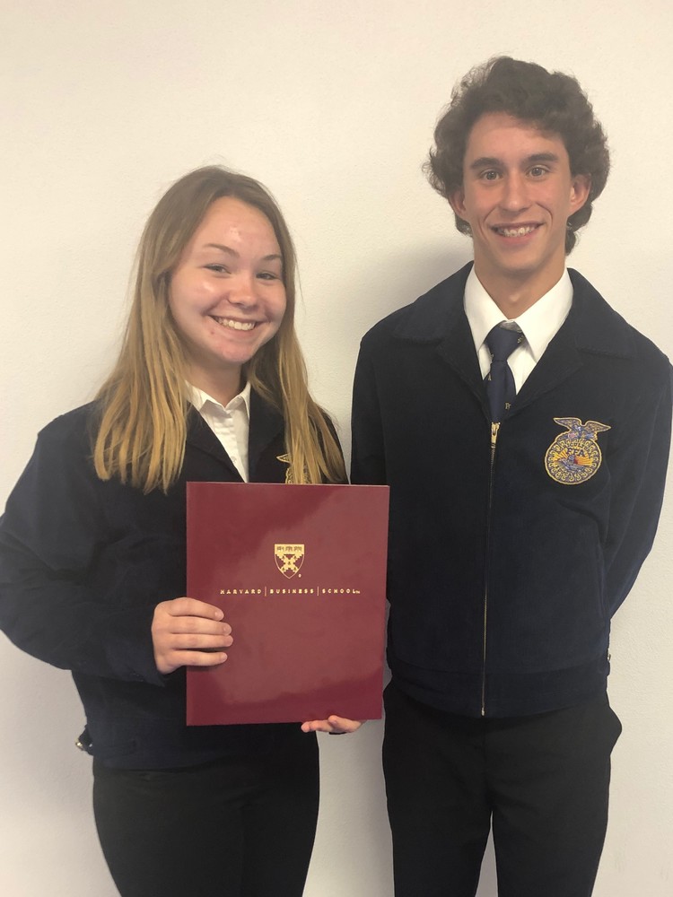 FFA Members Laura Talandis and Kyle Bristow