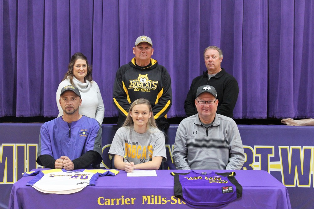 Senior Abby Whiting Signing Day Carrier MillsStonefort CUSD 2