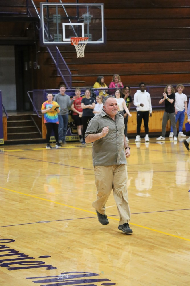 Mr. DeNeal Demonstrates Running Backwards